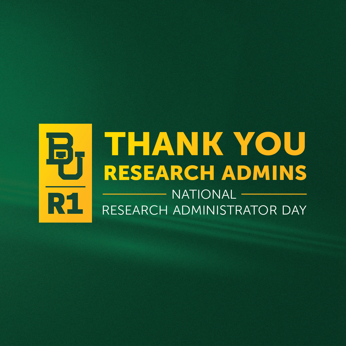 Thank You Research Administrators